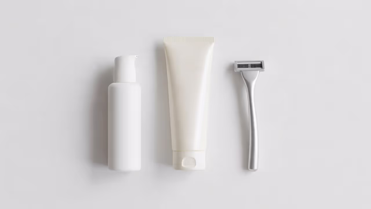 Pre-treatment skin care products for laser hair removal preparation