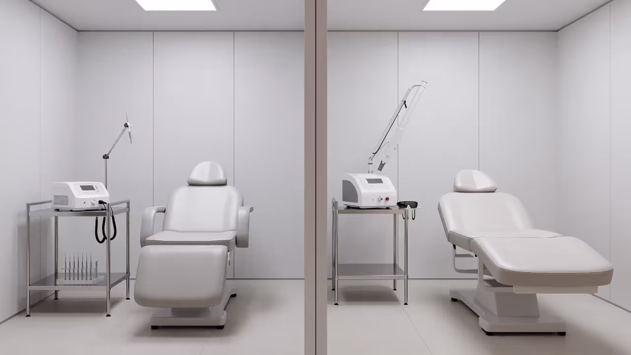 Comparison of electrolysis and laser hair removal treatment setups