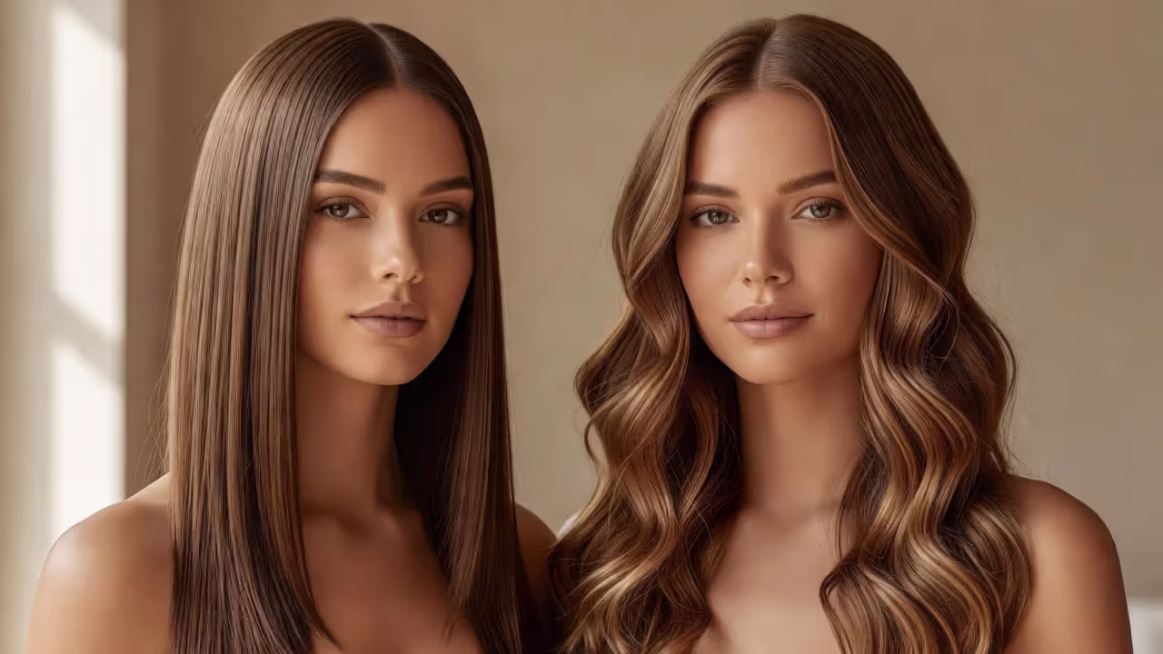 Comparison of hair results from a chemical relaxer versus a keratin treatment