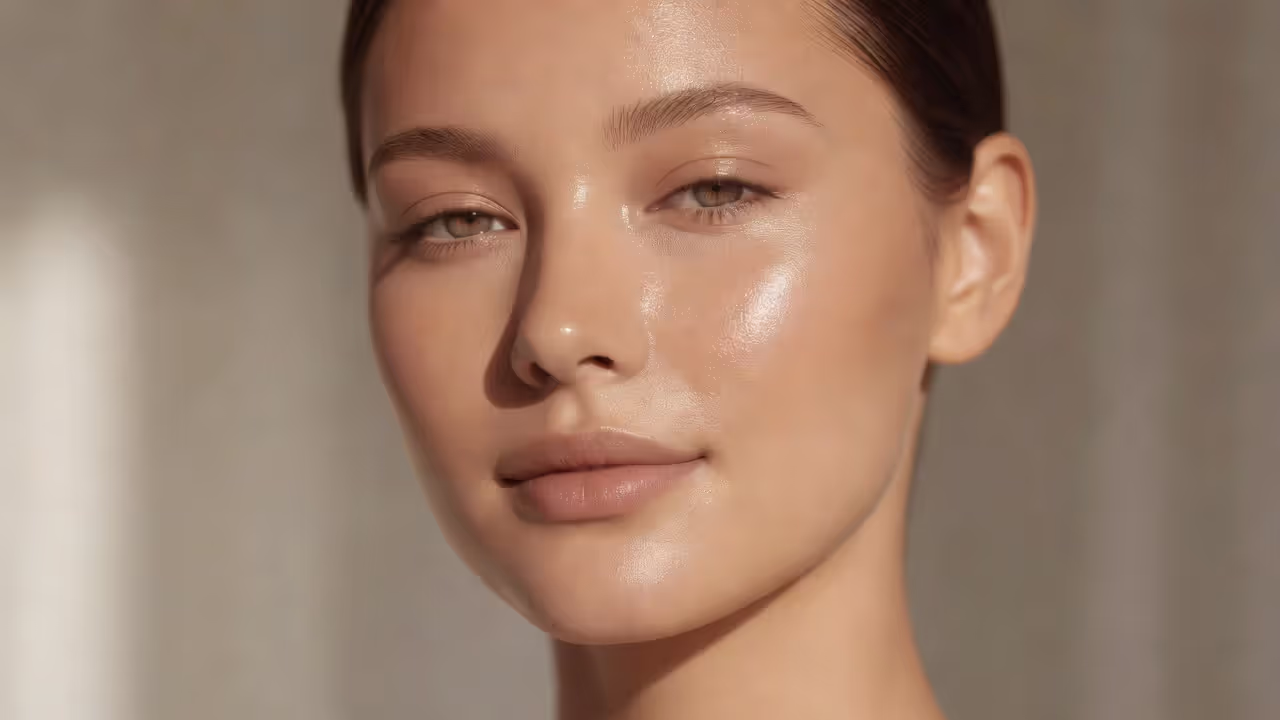 Woman with healthy glowing skin representing estriol face cream benefits